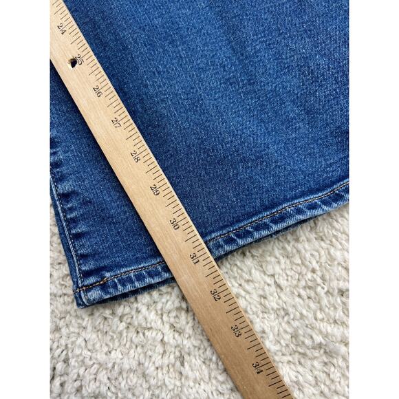 Gap 50th High Rise Flare Jeans Womens 31 S Retro Pockets Medium Wash Stretch - Picture 13 of 14